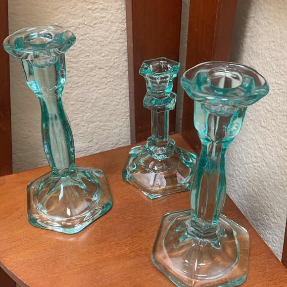 🔹Home Deco Glass Taper / Piller Candle Holders.. - Picture 2 of 7